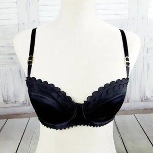 Stella McCartney Satin & Lace Scalloped Bra 32C